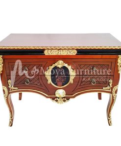 Antique cabinet table with 2 drawer