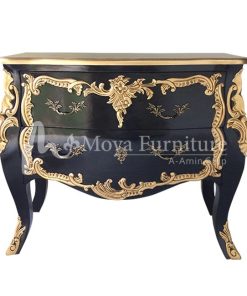 Antique commode with drawers