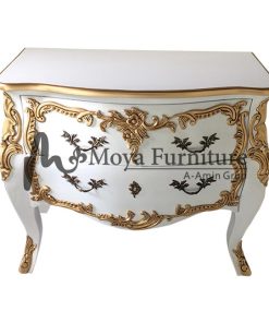 Antique commode with drawers