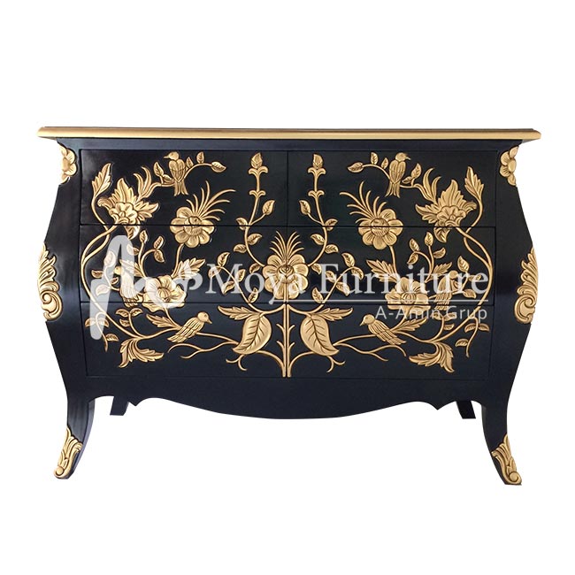 carved commode cabinet